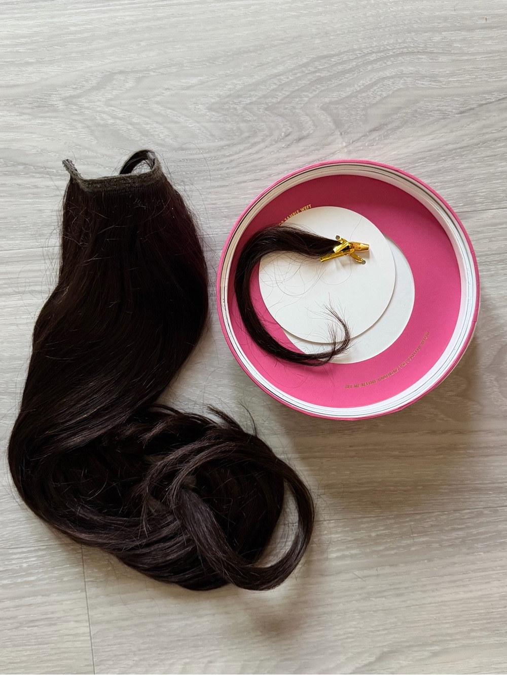 Dark Brown Clip-In Hair Extension Set for Volume and Length